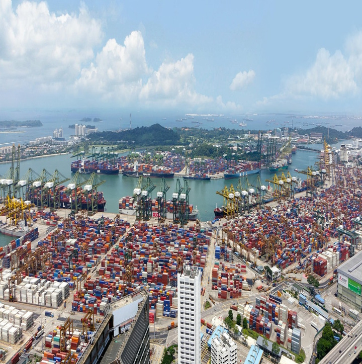 logistics truck loading dock warehouse